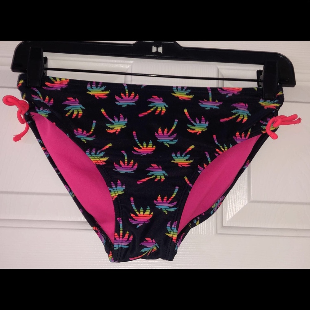 Multi neon colored bikini bottoms